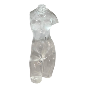 Late 20th Century Signed De Stefano Prismadomus Acrylic Female Nude Sculpture 29/160, Made in Italy