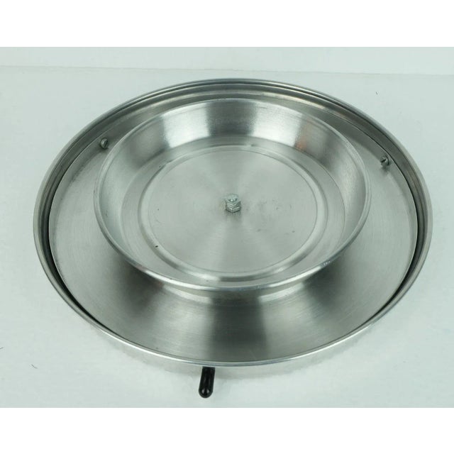Vintage Art Deco Lazy Susan Relish Server with Rotating Tray For Sale - Image 9 of 10