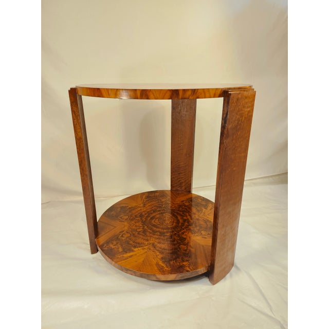 Burnt Orange Twelve Flame Stunning Double Surface Contemporary Table Final Sale For Sale - Image 8 of 15