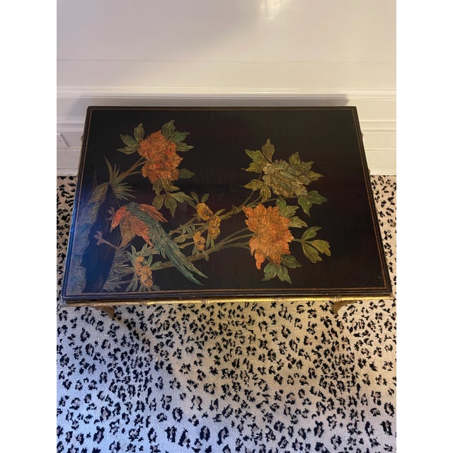 Late 19th Century 19th Century Jansen Style Chinoiserie Low Table With Coromandel Top For Sale - Image 5 of 8