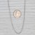 Metal Wheat Chain Necklace 18k White Gold 16" 1.2mm For Sale - Image 7 of 7