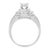 14K White Gold Diamond Vintage Ring (1 cttw, H-I Color, I1-I2 Clarity) For Sale - Image 4 of 7