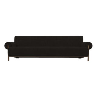 Modern Paloma Sofa in Famiglia 53 Fabric and Walnut by Collector For Sale