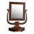 Antique Walnut Vanity Mirror, Italy 19th Century For Sale