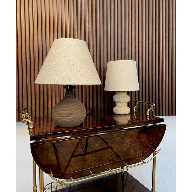 Brutalist Stone Table Lamp, Italy, 1960s For Sale - Image 16 of 17