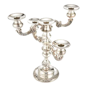 20th Century Spritzer & Fuhrmann Tableware Sterling Silver Five Arms Candelabra