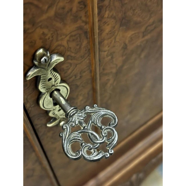 Cocktail Cabinet in Burr Walnut For Sale - Image 4 of 18