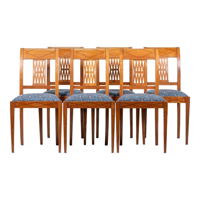 French 20th Century Art Deco Dining Chairs - Set of 6 For Sale