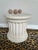 Sculpture Materials Vintage 1980’s Neoclassic Fluted Plaster Pedestal Side Table For Sale - Image 7 of 12