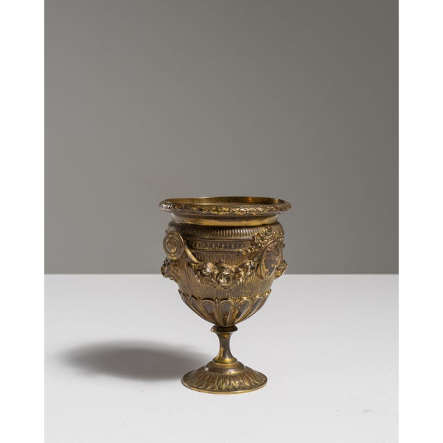Brass 19th Century French Victorian Brass Chalice For Sale - Image 8 of 15