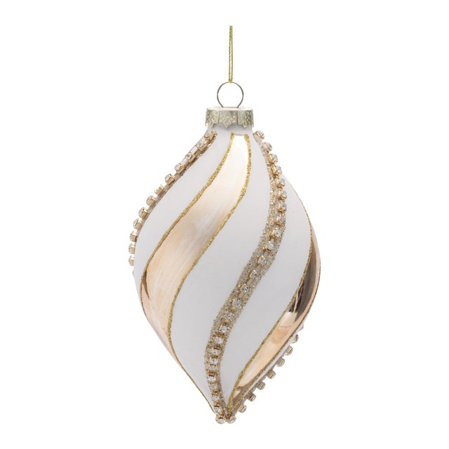 Kenneth Ludwig Chicago Glass Round Ornaments (Set of 6) For Sale - Image 4 of 5