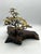 Mid-Century Brutalist Gilt Bronze Bonsai Tree Sculpture on Burl Wood Basee For Sale In Los Angeles - Image 6 of 18