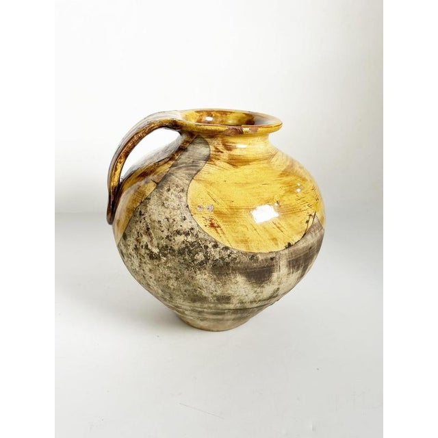 Ceramic Vintage French Glazed Pottery Jar, 1960s For Sale - Image 7 of 12