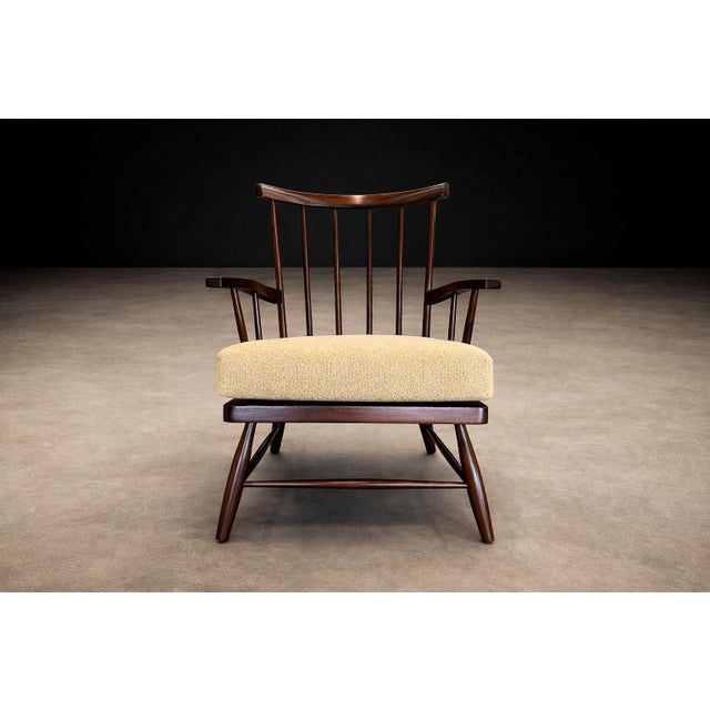 Brazilian Modern Armchair in Imbuia Wood & Cushion, a Forma Decorativa, Brazil, 1960s For Sale - Image 11 of 15