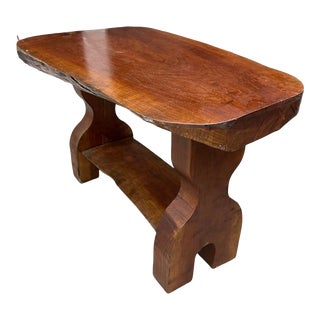 1950s Waney Edged Coffee Table For Sale