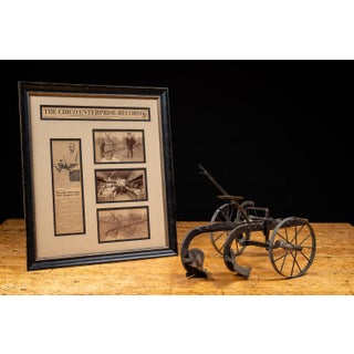 Francis Mecum 1891 Walking Plow Salesman Sample With Museum Display For Sale