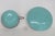 Turquoise Crestware Cup 'N Saucer Smoke Set 2pc Turquoise Ashtray With Original Box 4487b For Sale - Image 8 of 10
