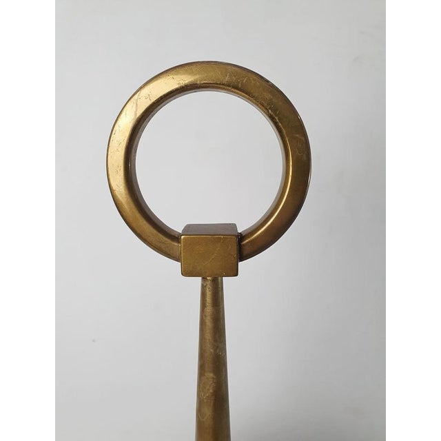 Mid-Century Modern Umbrella Stand in Brass and Aluminum, Italy, 1950s For Sale - Image 4 of 9