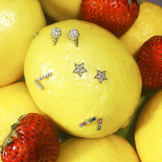 Rainbow Arc Earrings - 2 Pieces For Sale - Image 4 of 4