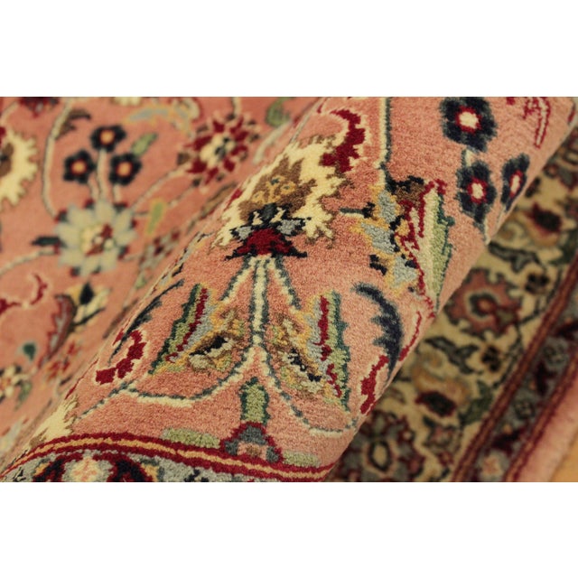 1990s Shabby Chic 1990's Pak-Persian Pink/Beige Wool Rug - 2'7'' X 4'2'' For Sale - Image 5 of 9