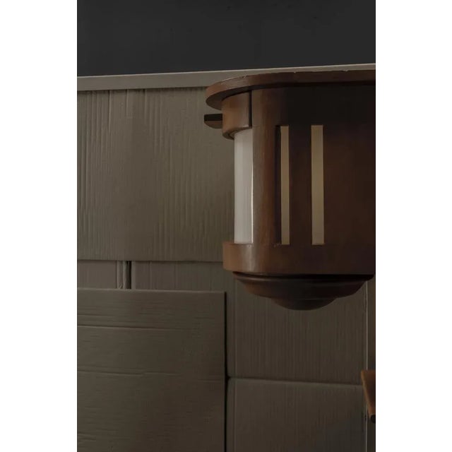 Modern Organic Architectural Wooden Lamps, Set of 2 For Sale - Image 18 of 18