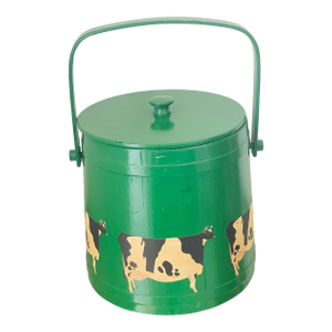 Antique American Folk Art Wood Bucket Pail