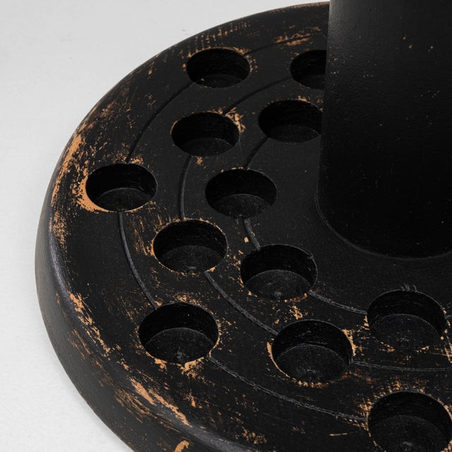 20th Century French Black Patinated Wooden Cane Stand For Sale - Image 18 of 18