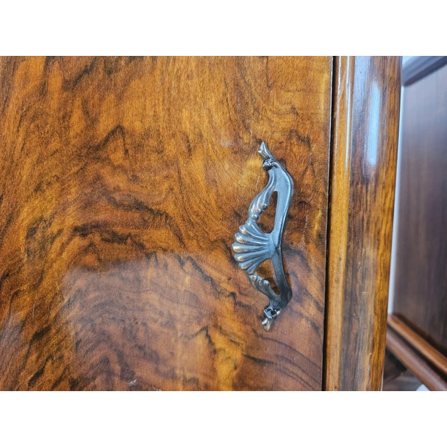 Chippendale Bedside Tables with Curved Doors and Carved Legs, 1950, Set of 2 For Sale - Image 9 of 15