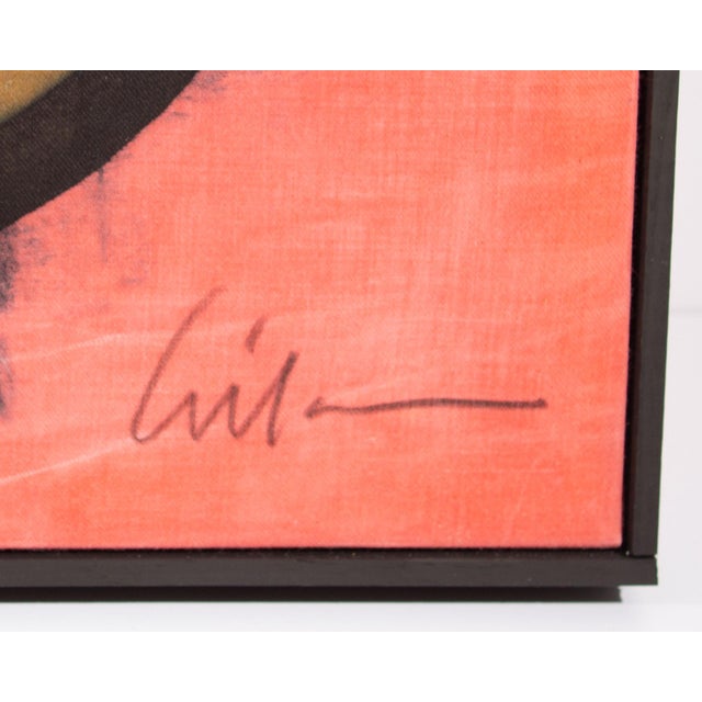 Textile Signed Abstract Batik Wax Painting by Harry Hilson For Sale - Image 7 of 8