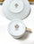 Vintage Black & Gold Harlequin Porcelain Espresso Cups & Saucers, Set of 6 For Sale - Image 9 of 10