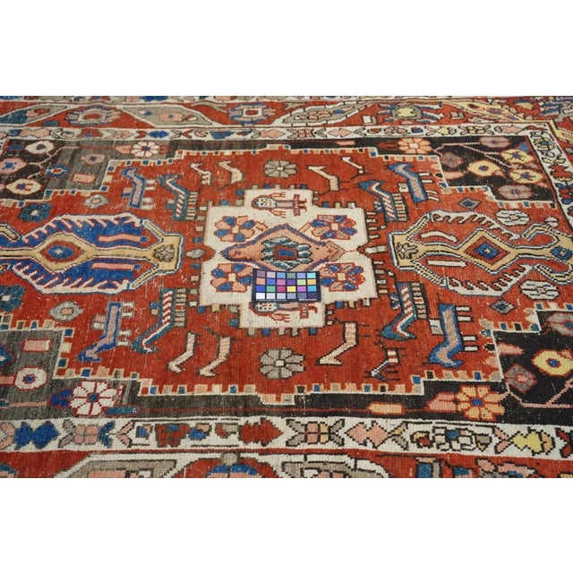 Antique Bakhtiari Rug 5'7'' x 7'8'' For Sale - Image 11 of 11