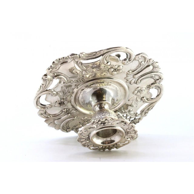 Embossed and Cut-Out Silver Paddle For Sale - Image 4 of 7