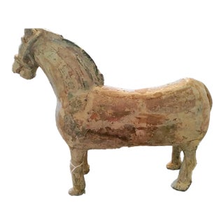 Genuine Chinese Early 7th Ad Tang Pottery War Horse For Sale