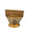 1990s Vintage Hand-Painted Toleware Cache-Pot With Gilt Reticulated Gallery For Sale - Image 5 of 11