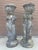 Make a grand architectural statement with this impressive pair of vintage cast stone (concrete) planters. Rescued from a...