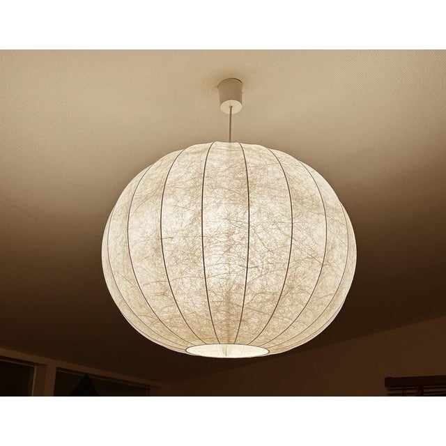 Mid-Century Modern Large Vintage Cocoon Pendant Light from Goldkant Leuchten, 1960s For Sale - Image 3 of 12