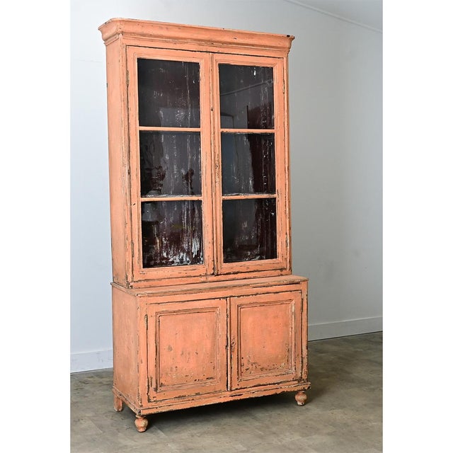 Black French 19th Century Painted Bibliotheque For Sale - Image 8 of 12