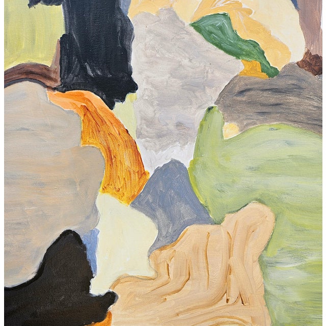 Contemporary "Playground" Abstract Mountain Landscape Painting by Laurie MacMillan, Framed For Sale - Image 3 of 6