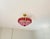 Vintage French Style Crystal Chandelier – Hand-Painted Pink & Ruby Red Prisms For Sale - Image 16 of 18