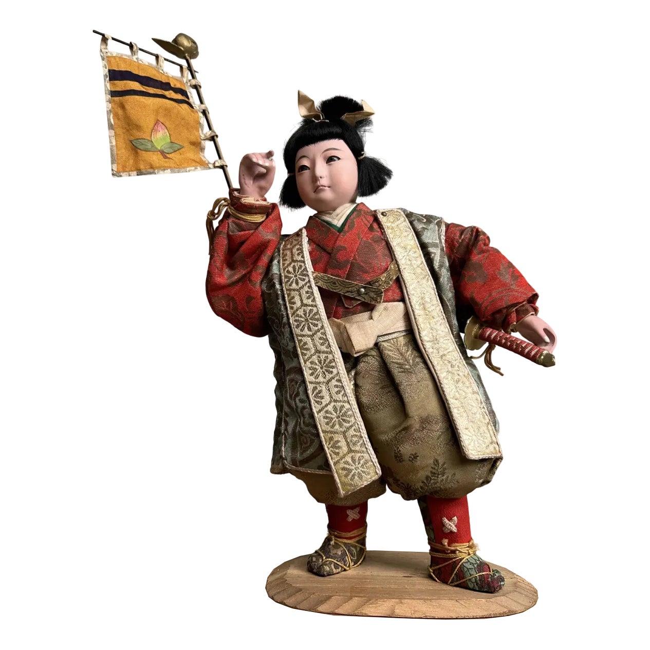 meiji-period-musha-ningyo-  display picture 1
