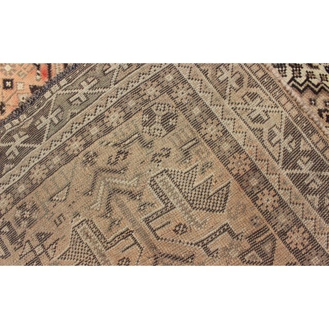 1950s Semi Vintage Shiraz Rug - 5′ × 7′8″ For Sale - Image 12 of 13