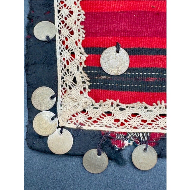 Eastern Accents Vintage Bulgarian Folk Costume Apron, Prestilka For Sale - Image 4 of 17