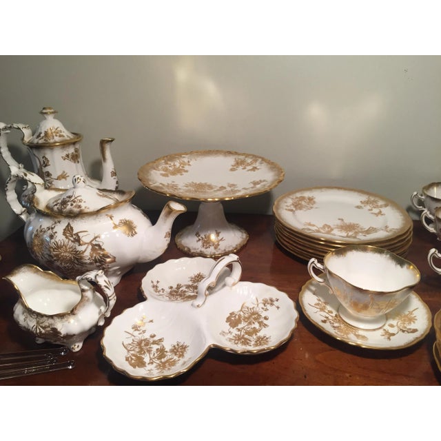 English Hammersley Afternoon Tea, Luncheon or Coffee/Desert Bone China Service for 8, England - 33 Pieces For Sale - Image 3 of 13