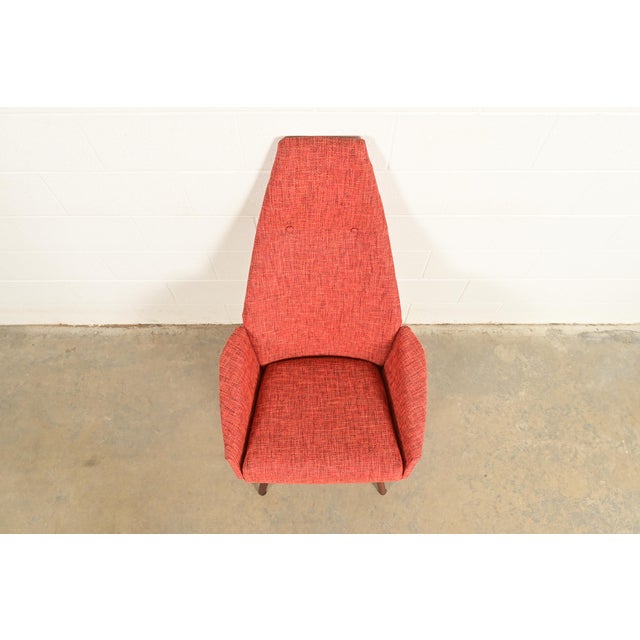 1960s Adrian Pearsall for Craft Associates Mid-Century Modern High Back Lounge Chair, 1960s For Sale - Image 5 of 11