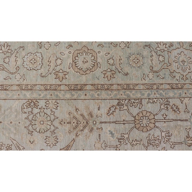 Tabriz Designed Rug in Pale Sand by Keivan Woven Arts 9'10 X 13'8 For Sale - Image 12 of 16