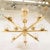 Early 21st Century Brass Sunburst Style Chandelier with Glass Globes For Sale - Image 12 of 13