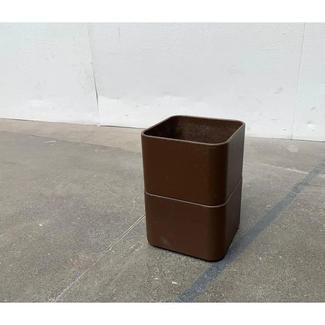 Brown Space Age Flower Planter, 1970s, Set of 2 For Sale - Image 8 of 18