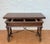 1940s Spanish Carved Wood Drop-Leaf Table With Iron Stretcher For Sale - Image 11 of 12