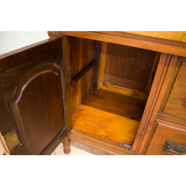 Antique Art Nouveau Walnut Sideboard, 1900s For Sale - Image 10 of 11