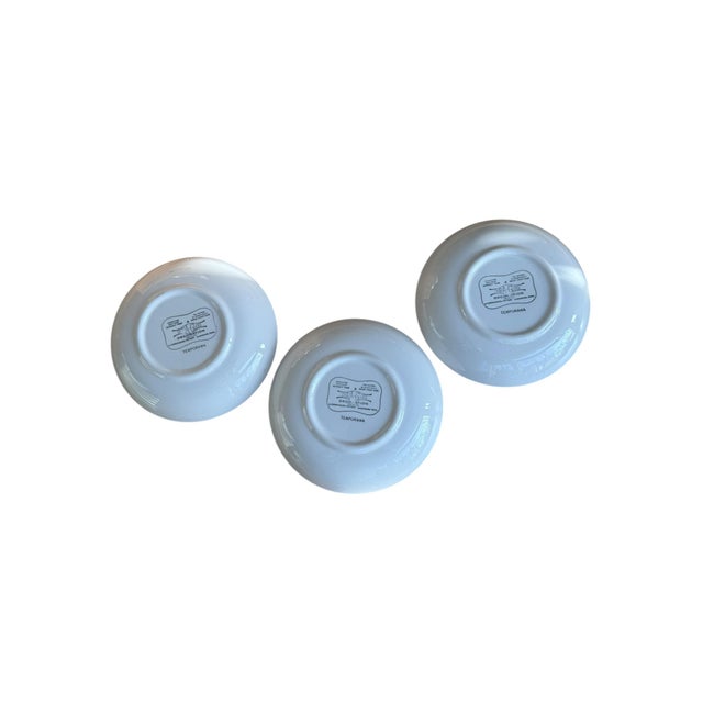 Ceramic Mid-Century Modern Atomic Canonsburg Temporama Soup Bowls - Set of 3 For Sale - Image 7 of 12